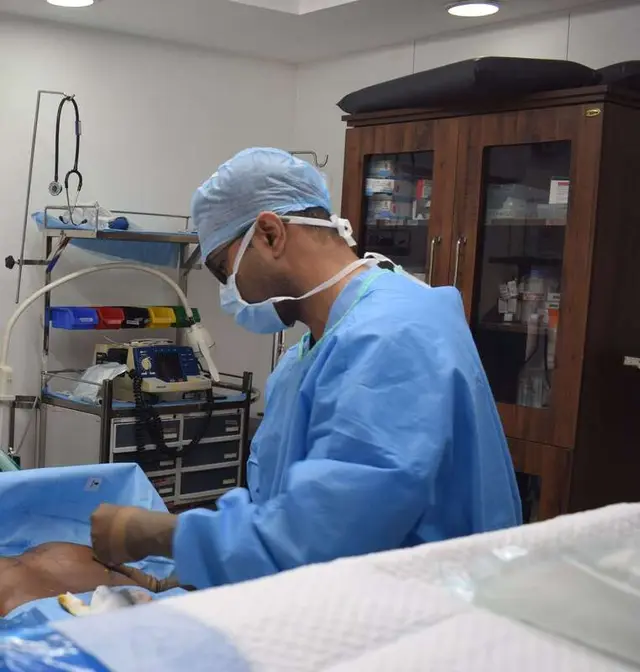 Liposuction in gynecomastia